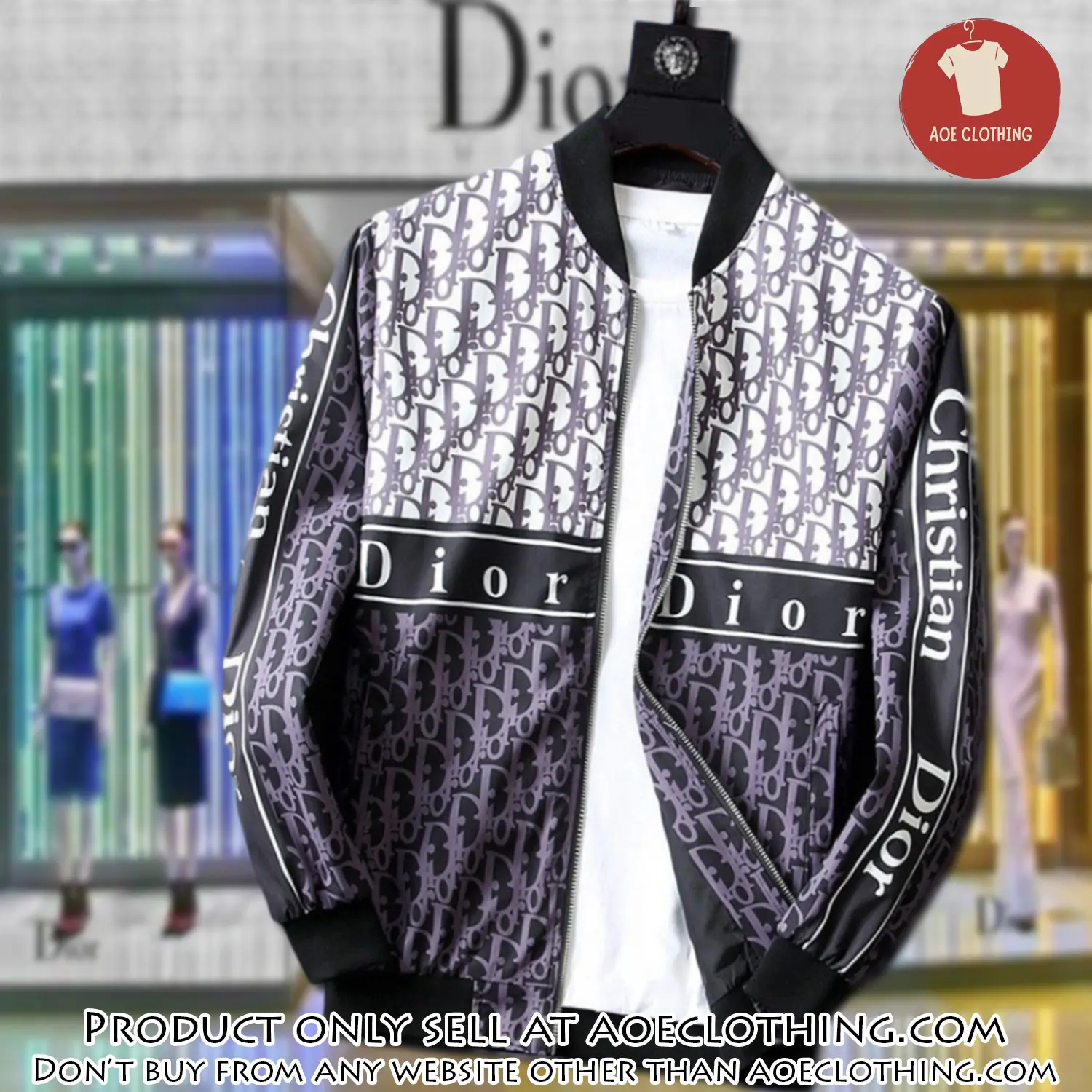 Dior luxury brand varsity zipper jacket vst1067 aoe2529845